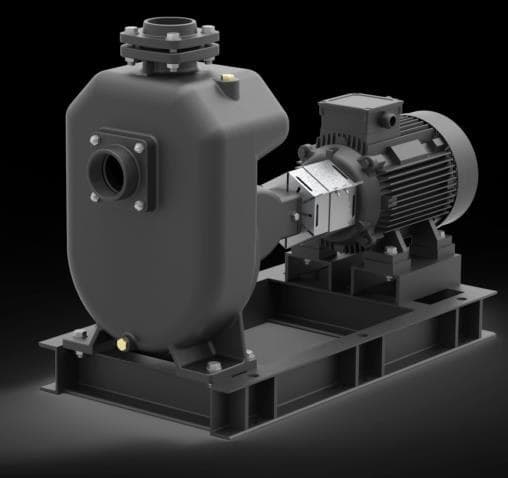 Dewatering pump for solids handling
