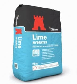 Hydrated lime powder pack for water and construction use