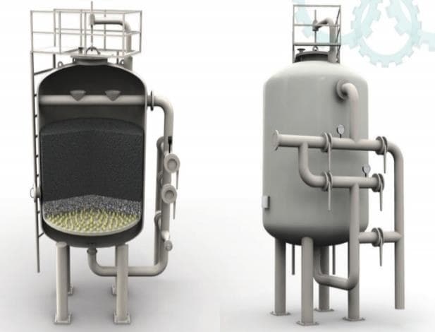 Pressure filter vessels in mild steel and stainless steel