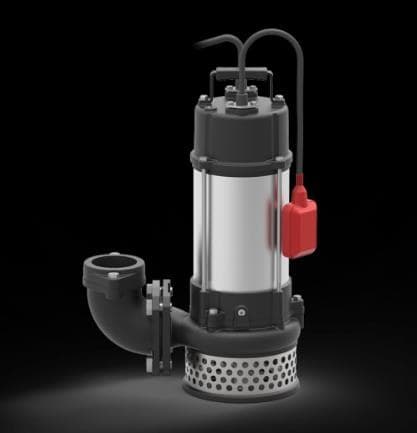Stainless steel sewage pump with discharge outlet